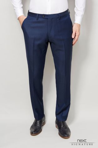 Blue Signature Suit: Trousers